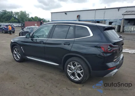 2022 BMW X3 xDrive30I из США, поврежденный, VIN 5UX53DP07N9N03603